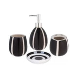 Bath Set Black 4pcs