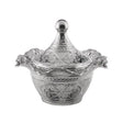 Round Pot with Cover Silver