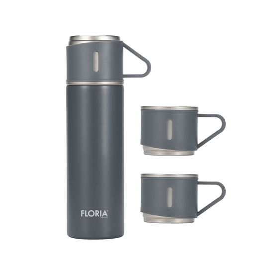 Vacuum Flask Set Grey