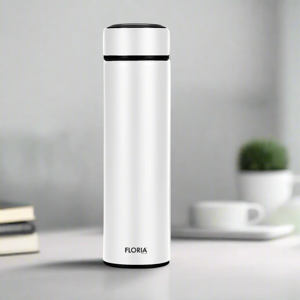 Digital Vacuum Flask Set White