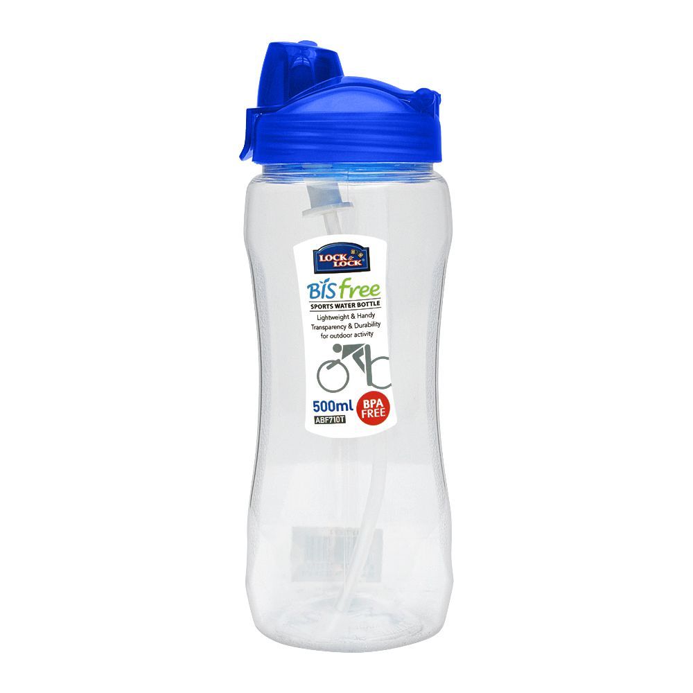 Bisfree Sports Water Bottle 500Ml With Straw