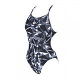 Arena Women's Shattered Glass Lightech Swimming Suit-Black