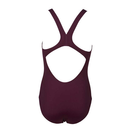 Arena Girls Solid Swim Pro JR Swimming Suit-Dark Red