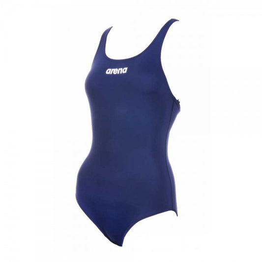 Arena Girls Solid Swim Pro JR Swimming Suit-Navy Blue