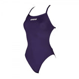 Arena Women's Solid Light Tech Swimming Suit-Navy