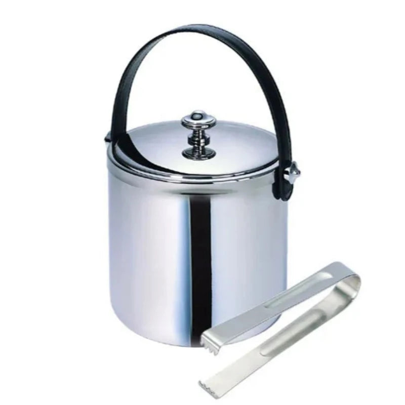 Stainless Steel Ice Bucket With Tong