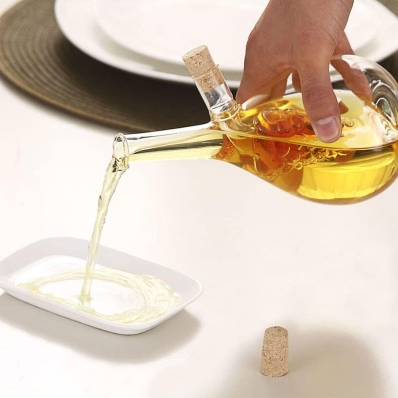 2-in-1  Sauce Oil Vinegar Glass Bottle