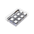 Stainless Steel Ice Cubes 8Pcs With Tray & Tong