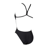 Arena Women's Solid Swim Tech High Swimming Suit-Black