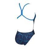 Arena Women's Water LightTech High Swimming Suit-Navy