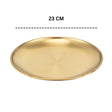 Gold Plated Stainless Steel Plate 23cm