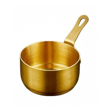 Stainless Steel Mini Saucepan Gold 80ml