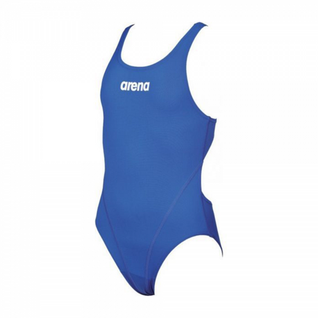 Arena Girls Solid Swim Tech JR Swimming Suit-Royal Blue