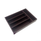 Leather Cutlery Tray Brown