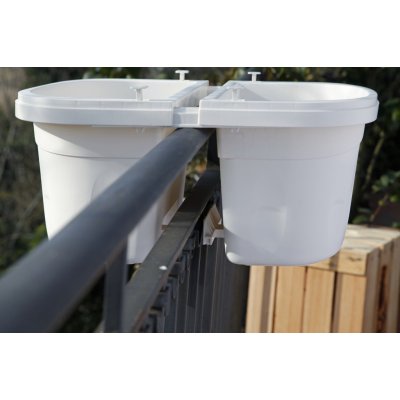 Double Adjustable Flower Pot with Water Tank