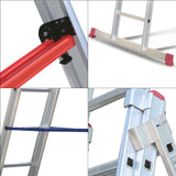 Aluminium Industrial Ladder 3*14 Stpes (3*4Mt) - A Type