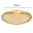 Gold Plated Stainless Steel Plate 30cm