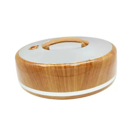 5 Ltr Oval Light Wood Silver Hotpot