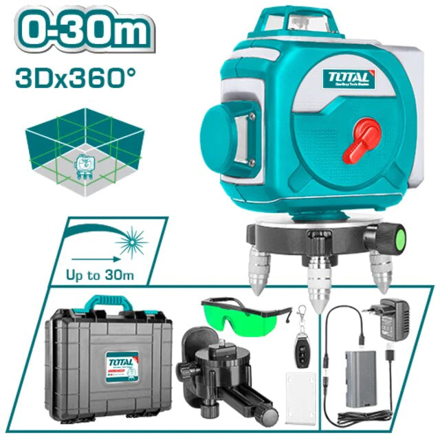 3D Green Beam Self-Leveling Laser Level