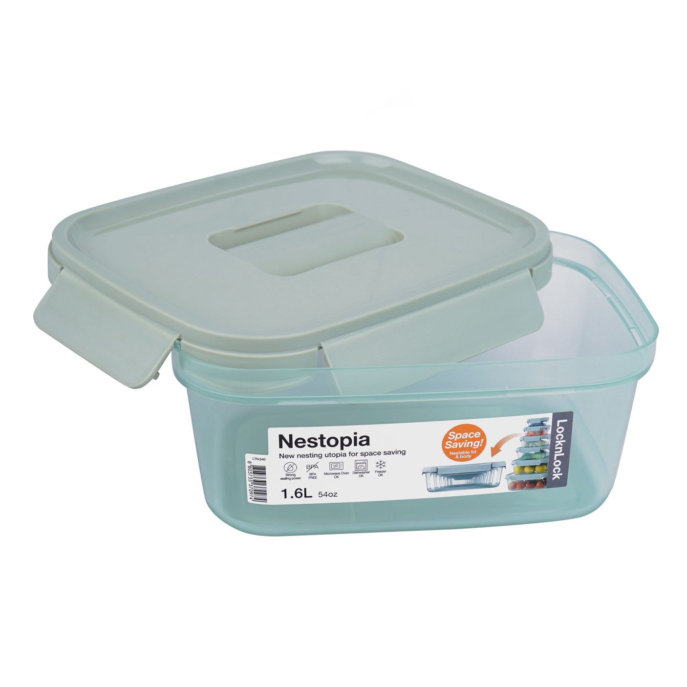 Rectangular Nestophia Container 1.6L