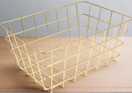 Basket 300x210x140mm Gold Clr