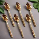 Tea Spoon Set of 6pcs Gold