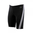 Arena Men's Band Jammers-Black, Metallic Silver & White