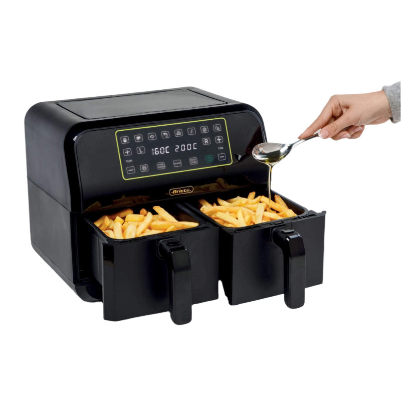 Air Fryer Dual Black 8L