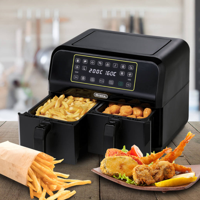 Air Fryer Dual Black 8L