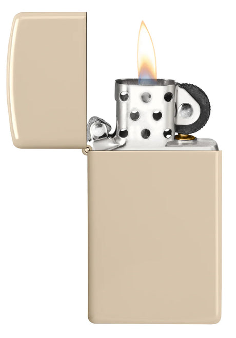 Zippo Slim Flat Sand Matte