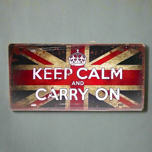 Keep Calm Hanging Wooden Frame