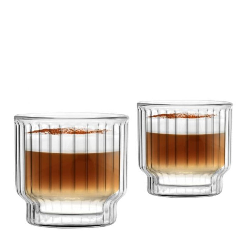 Set of 2 double wall glasses 260 ml