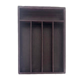 Leather Cutlery Tray Brown