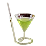 Spiral Straw Cocktail Glass