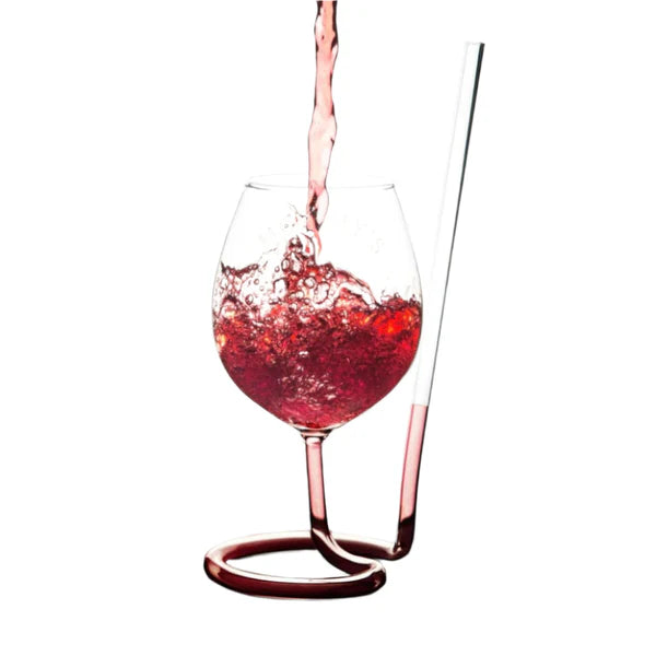 Spiral Straw Cocktail Glass