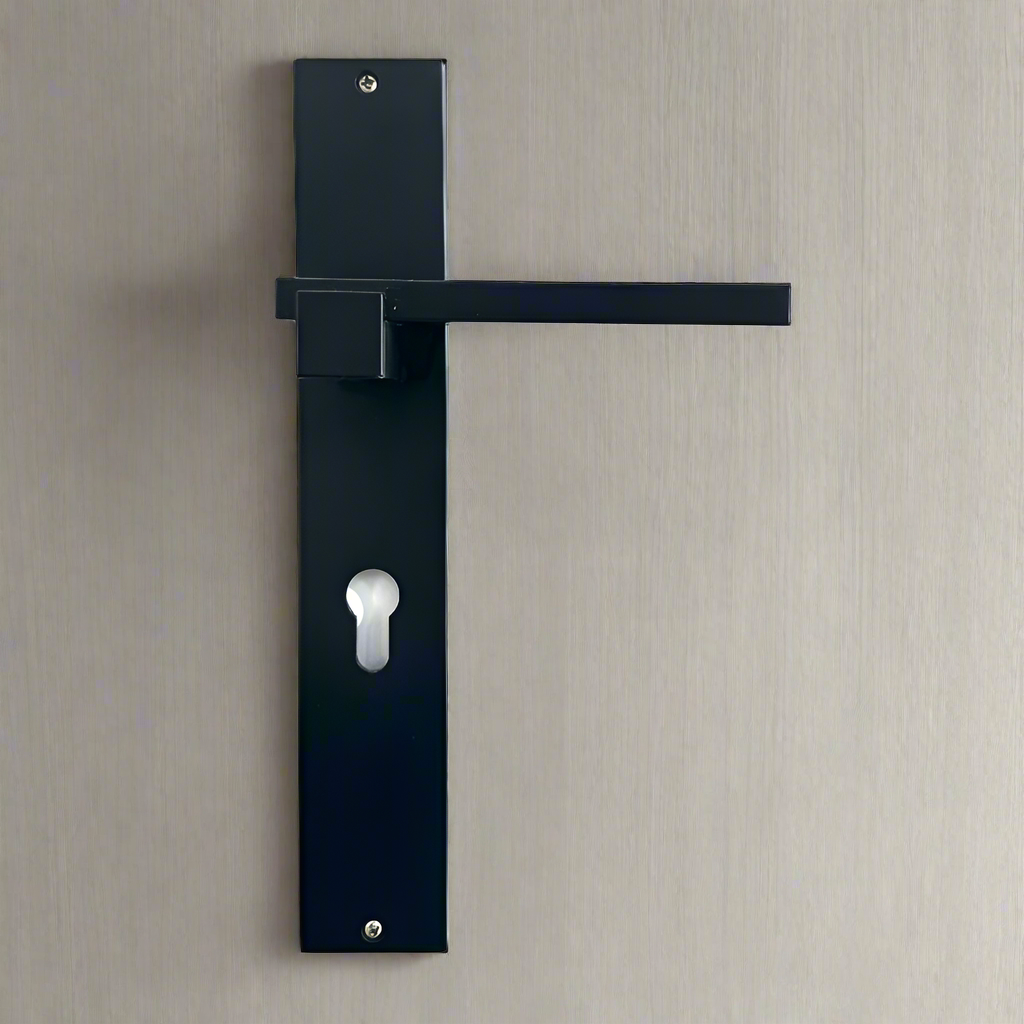 Handle on Plate Plus Line Black