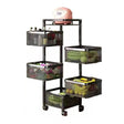 5 Tier Rotating Storage Trolley