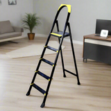 Metal Ladder 5 Steps Black