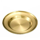 Round Serving Plate Gold 26cm