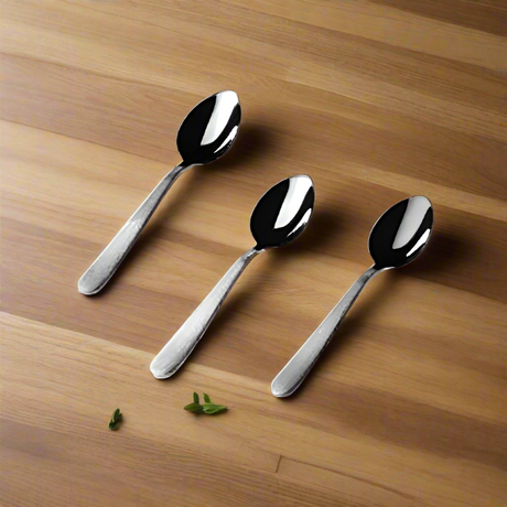 Elegant Lining Serving Tea Spoon Set of 3