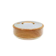 4 Ltr Round Wood Silver Hotpot