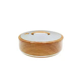 6 Ltr Round Wood Silver Hotpot