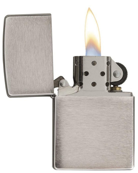 Zippo Brush Finish Chrome