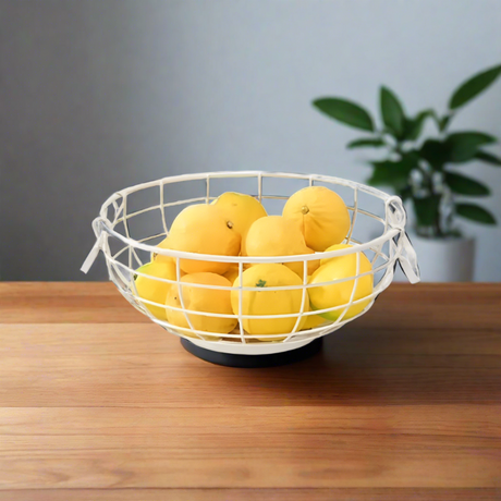 Iron Fruit Basket Black