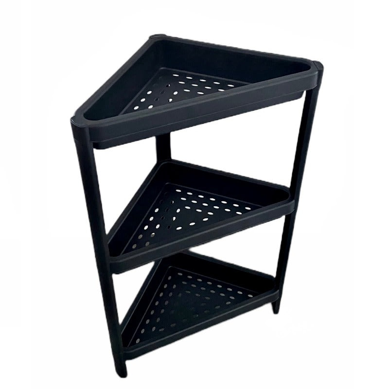 Corner Rack 3 Levels Black