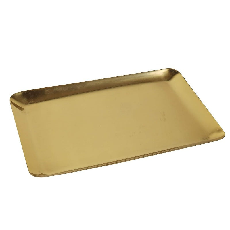 Stainless Steel Serving Platter Gold