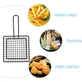 Metal Fry Basket Black