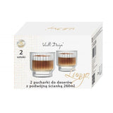 Set of 2 double wall glasses 260 ml