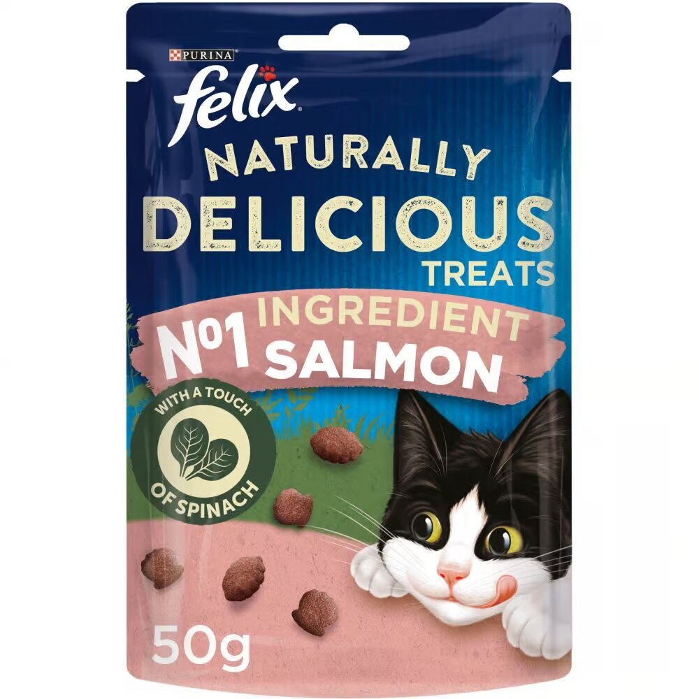 Felix Goody Bag Treats Salmon Spinach 50g (Pack of 8)