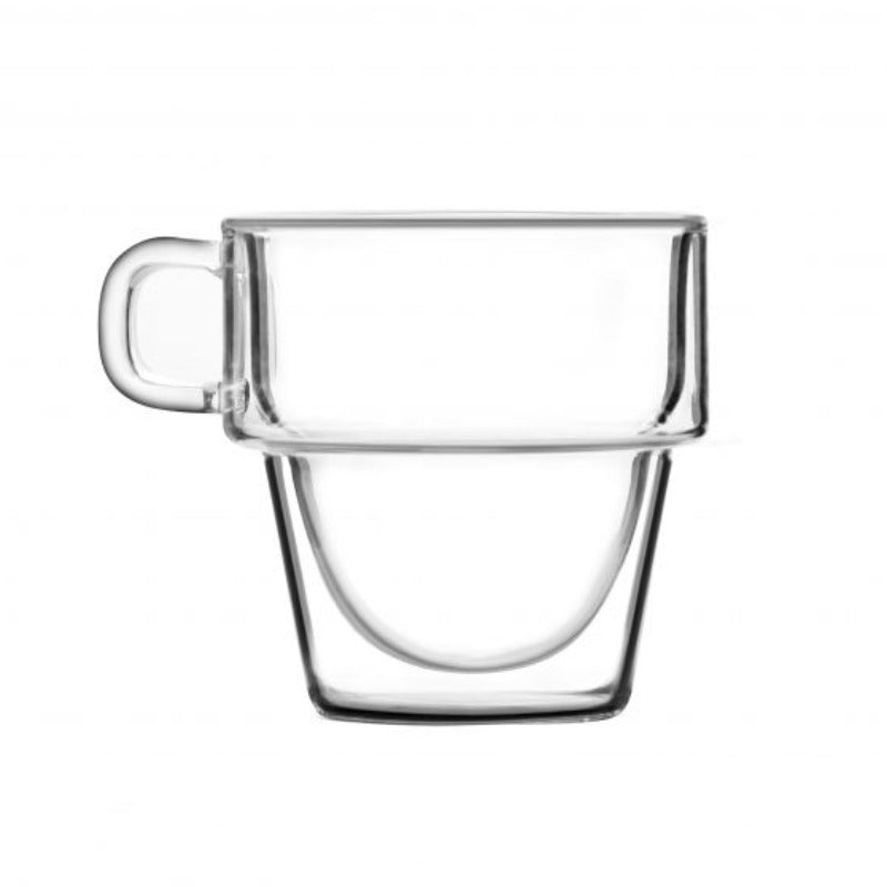 Set of 6 double wall glasses 150ml